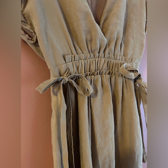Camel Brown Dress w/ Peek a boo back - Picture 2 of 7